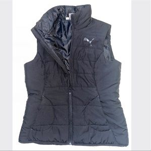 High collar sleeve-less vest